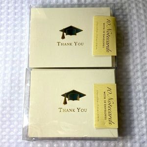 Punch Studio Graduation Cap and Tassel Thank You Note Cards